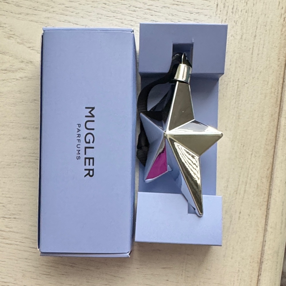 Mugler Silver Star Perfume holiday store ornament!